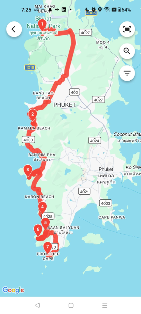 After route optimization: clean linear route flowing smoothly North to South with zero backtracking